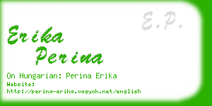 erika perina business card